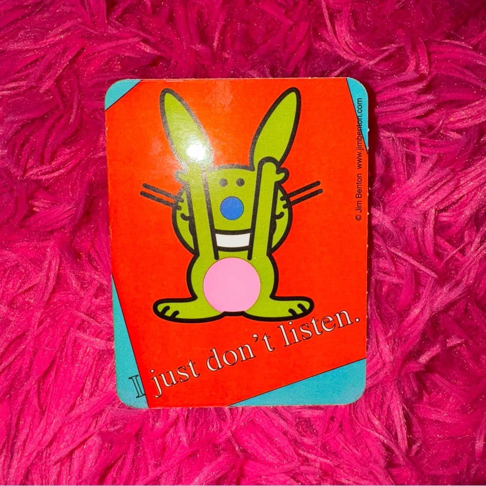 vintage happy bunny vending machine sticker